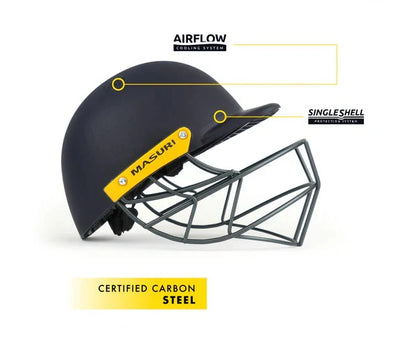 Masuri C LINE PLUS Steel Cricket Helmet Navy