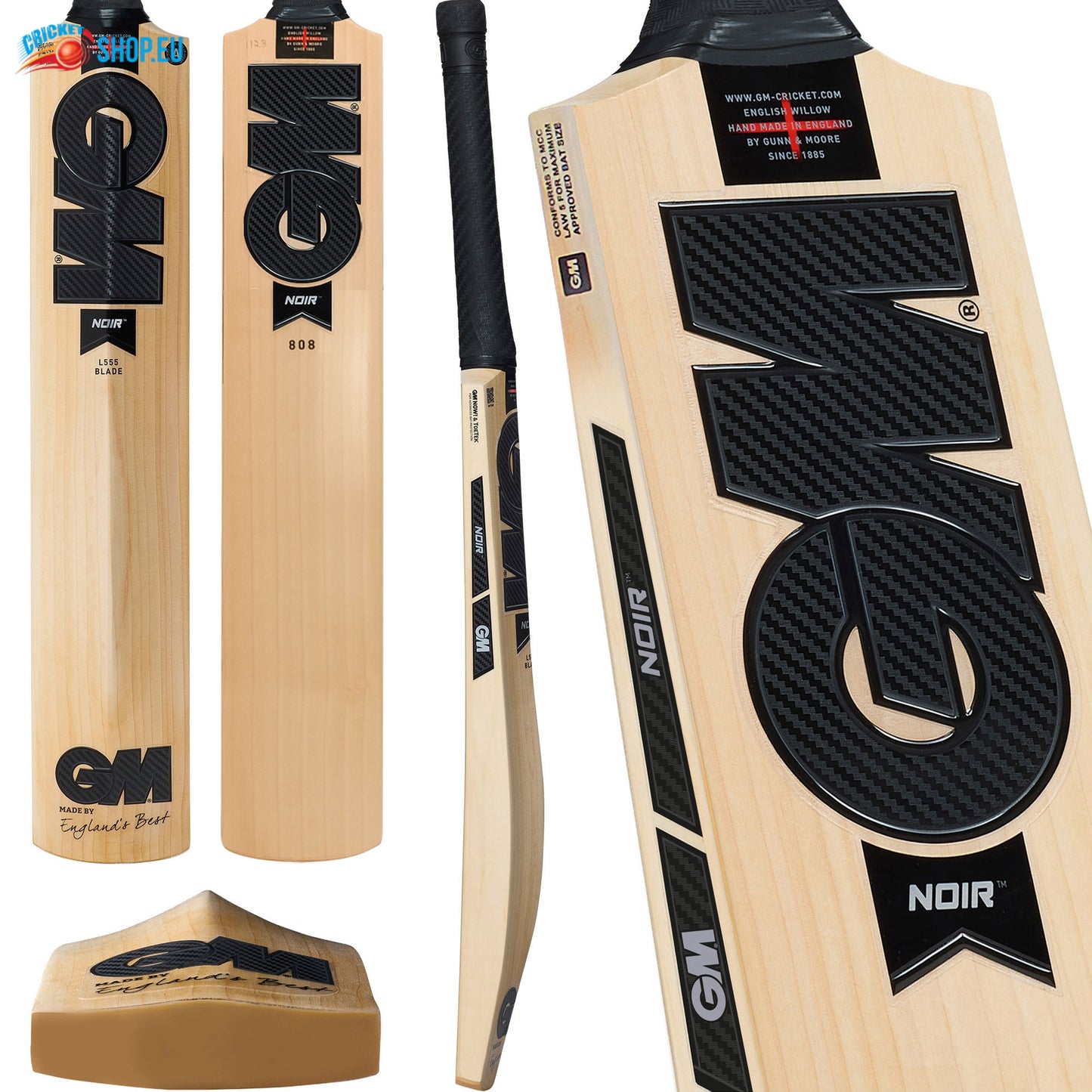 Gunn And Moore Noir 808 English Willow Cricket Bat
