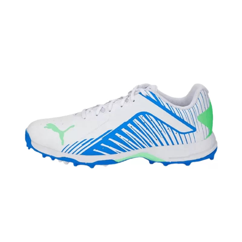 Puma 22 FH Rubber Cricket Shoes White-Bluemazing-Neon