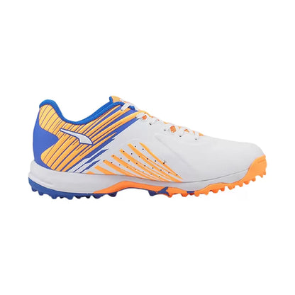 Puma 22 FH Rubber Cricket Shoes White-Orange