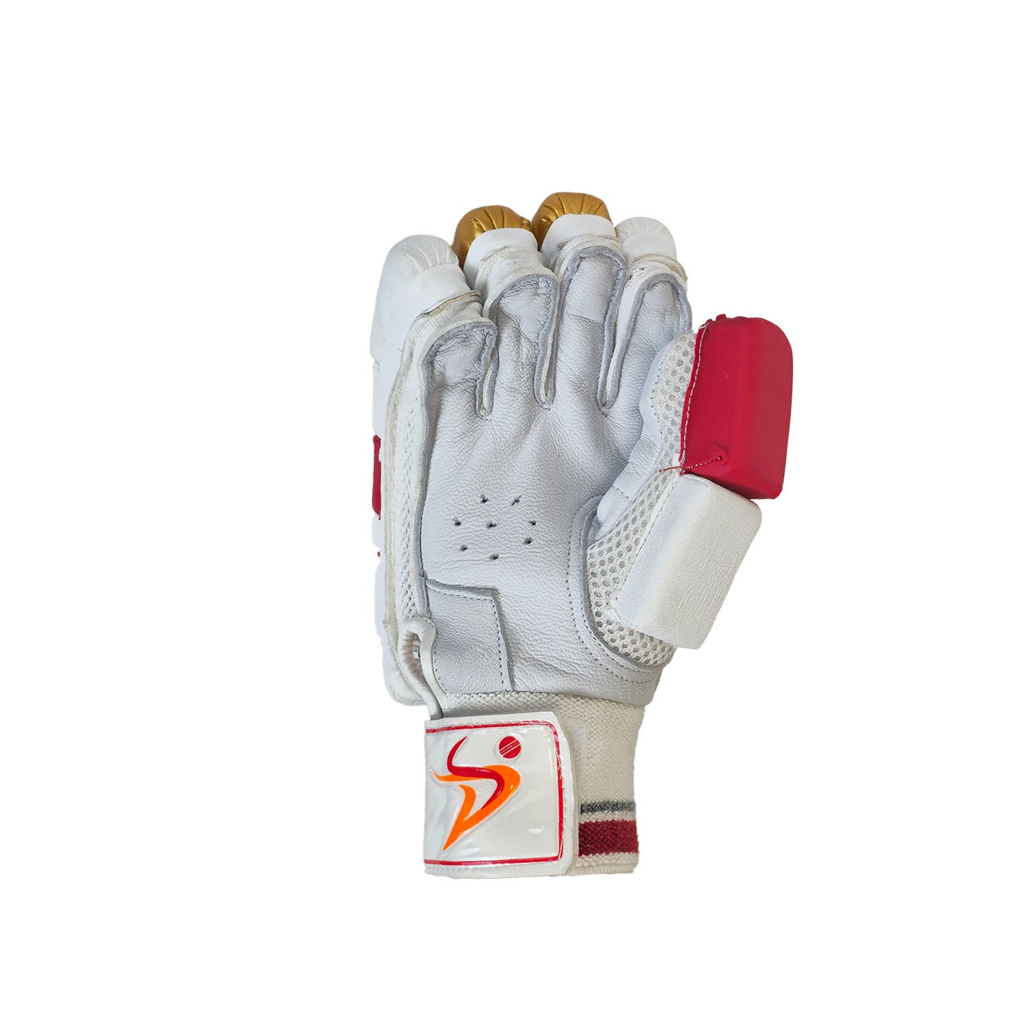 DS Sports Red/Gold Cricket Batting Gloves