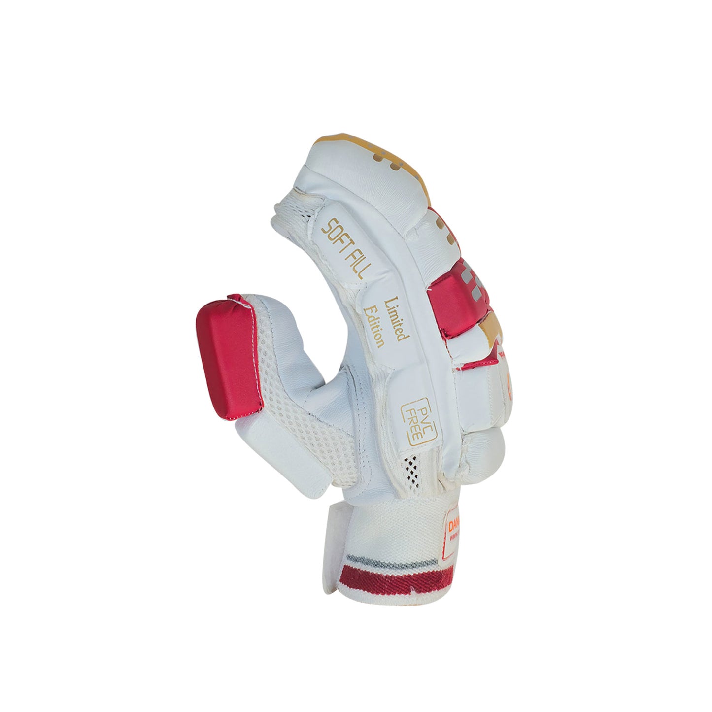 DS Sports Red/Gold Cricket Batting Gloves