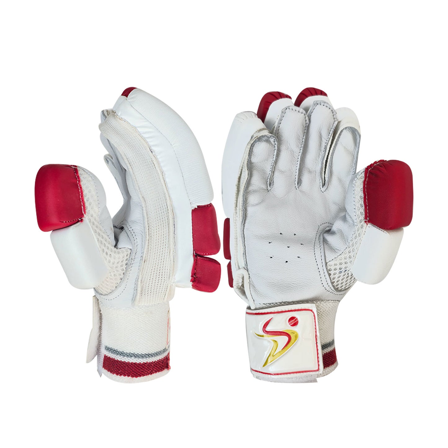 DS Red/White 1.0 Batting Gloves Junior