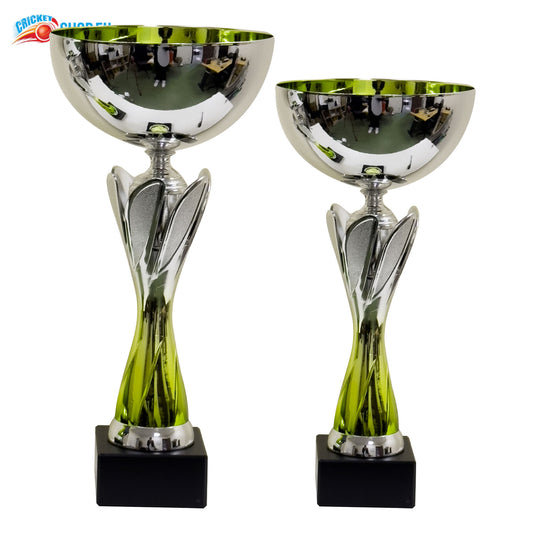 Rio Vista Silver & Green Metal Bowl Trophy Cup