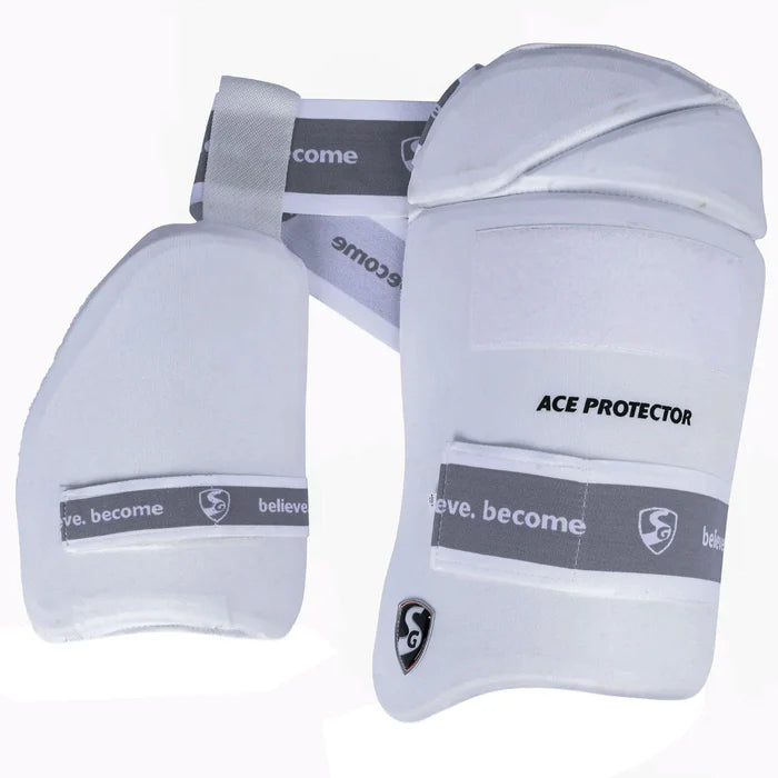 SG Ace Protector Cricket Thigh Pad (White)