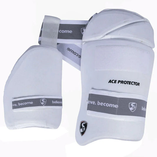 SG Ace Protector Cricket Thigh Pad (White)