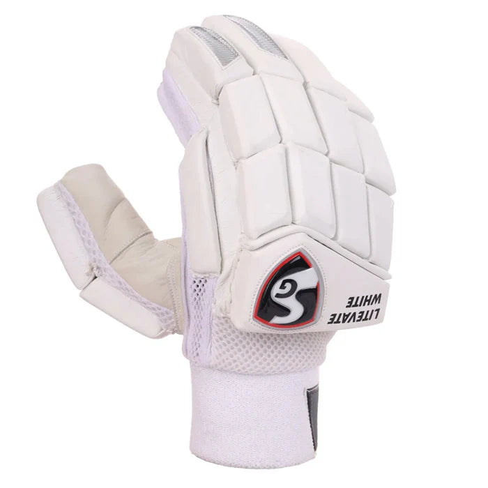 SG Litevate White Batting Gloves