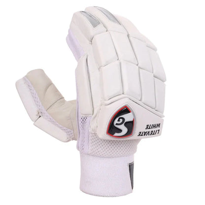 SG Litevate White Batting Gloves