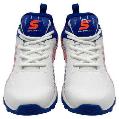 Shine New Edition 7000 Cricket Shoes (Orange & Blue)