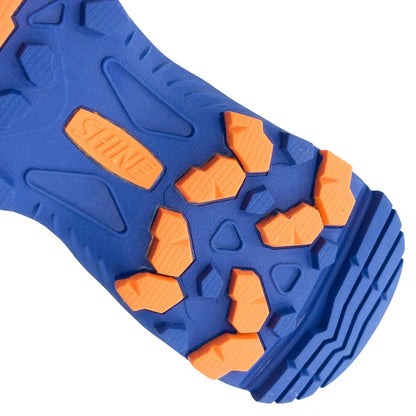 Shine New Edition 7000 Cricket Shoes (Orange & Blue)