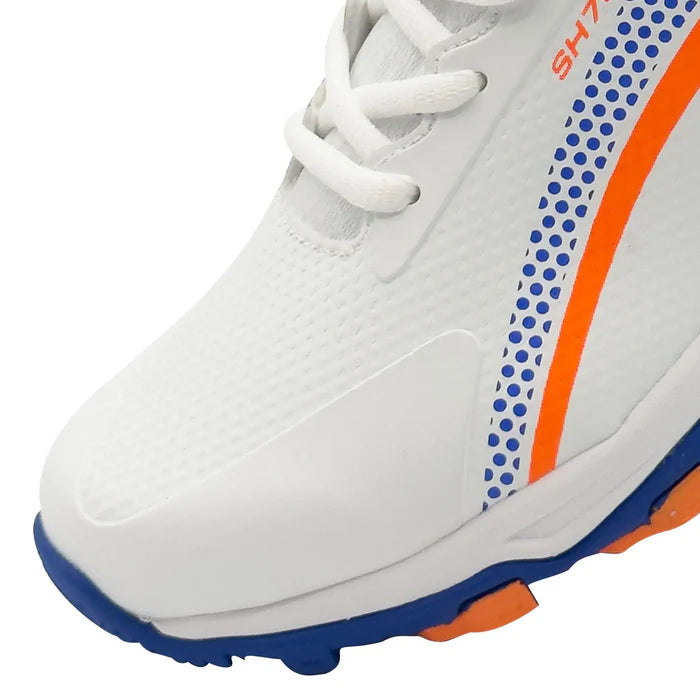 Shine New Edition 7000 Cricket Shoes (Orange & Blue)