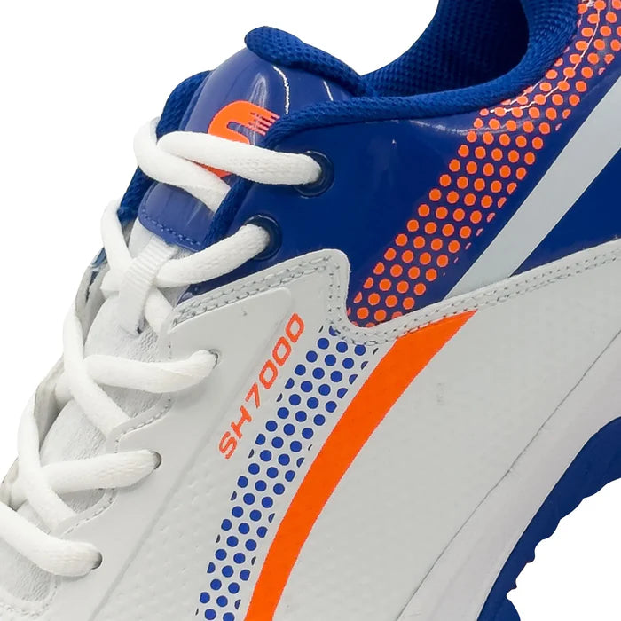 Shine New Edition 7000 Cricket Shoes (Orange & Blue)