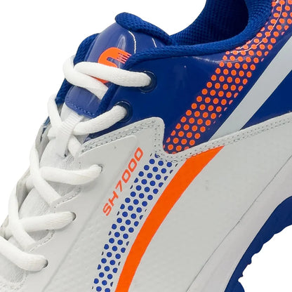 Shine New Edition 7000 Cricket Shoes (Orange & Blue)