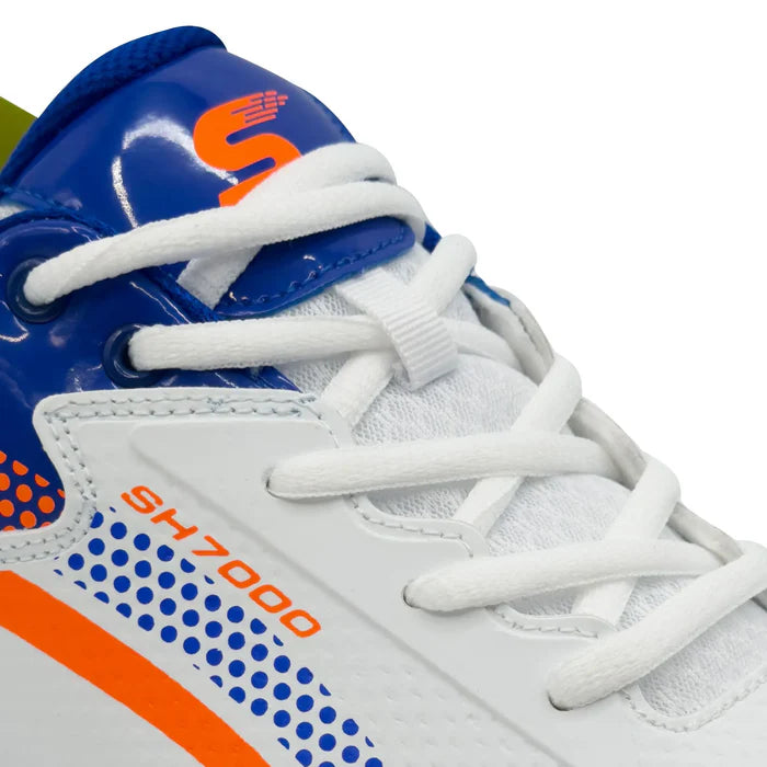 Shine New Edition 7000 Cricket Shoes (Orange & Blue)