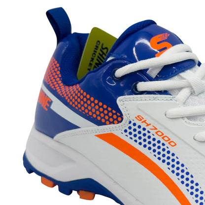 Shine New Edition 7000 Cricket Shoes (Orange & Blue)