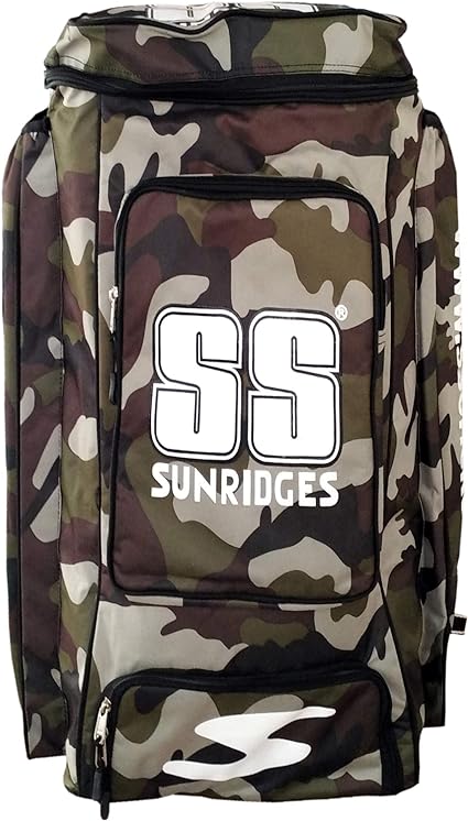 SS Camo Duffle Cricket Kit Bag Green