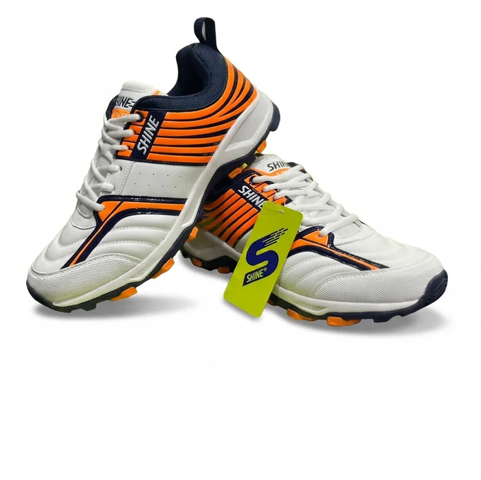 Shine 5000 Cricket Shoes White/Orange