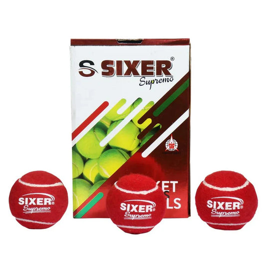 Sixer Supremo Cricket Tennis Ball (6 Balls)