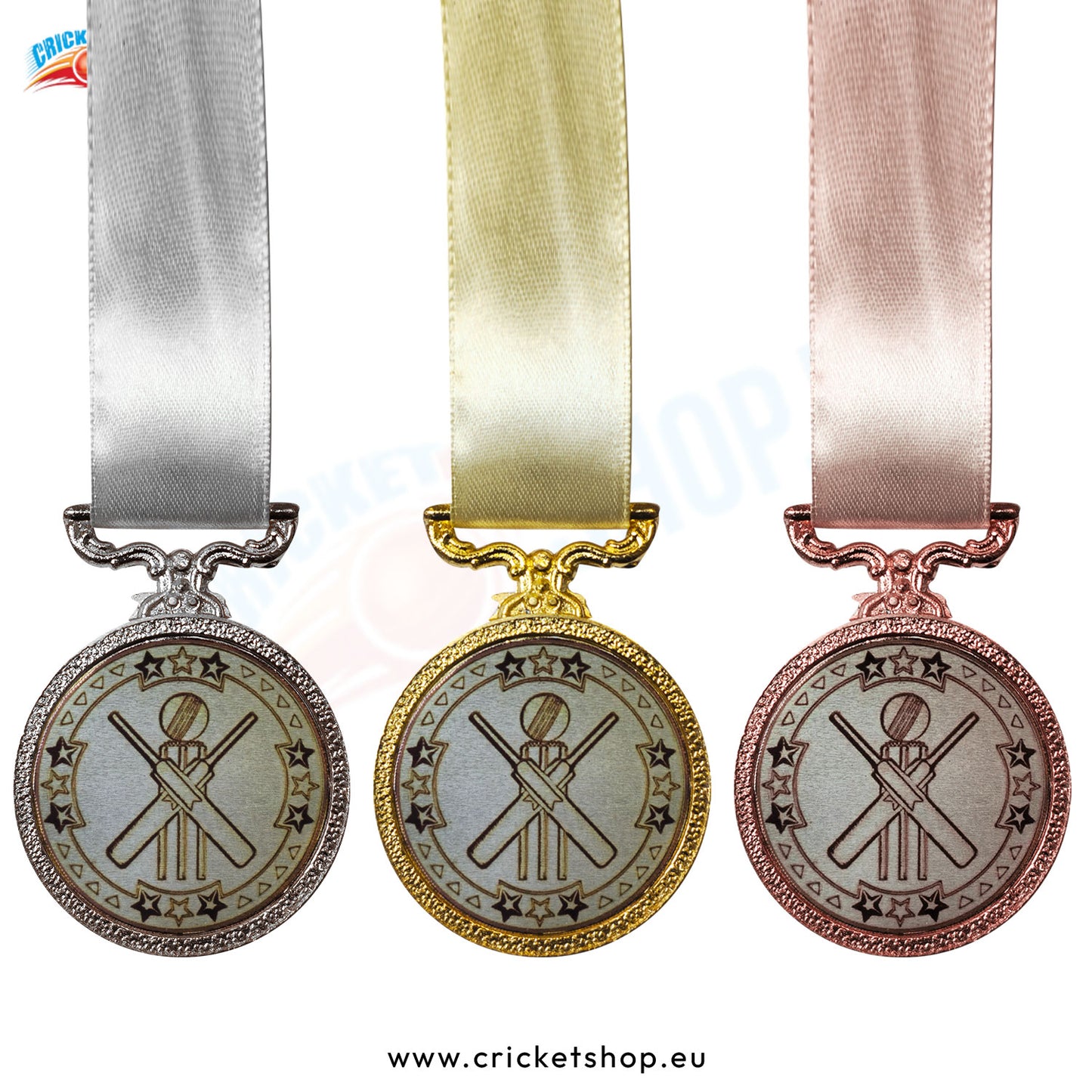 Tri Star Cricket Medal (Set Of 3)