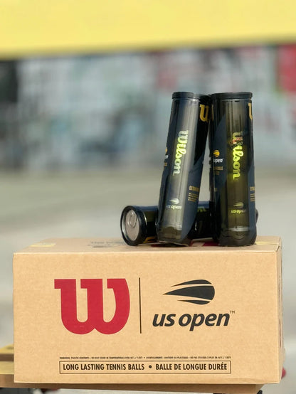 Wilson Tennis Us Open Ball (Pack Of 4 Balls) (Tape Ball)