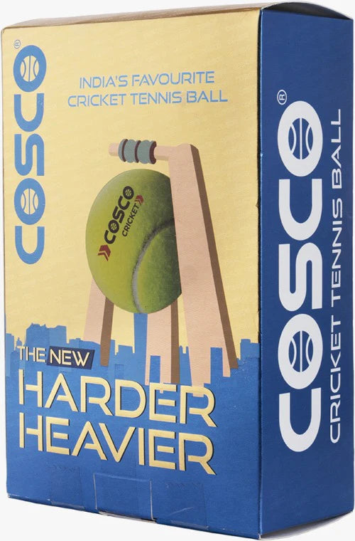 Cosco Cricket Heavy Tennis Ball (6 Balls Pack)