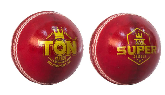 SS TON Super Cricket Leather Ball Red