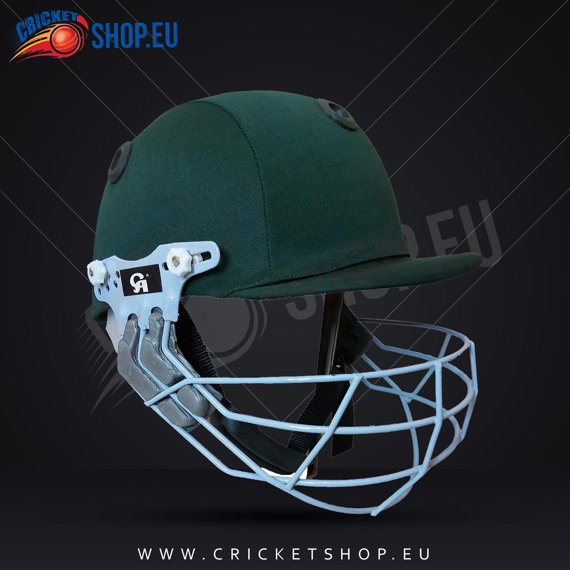 2023 CA Plus 8000 Adjustable Cricket Helmet-Green