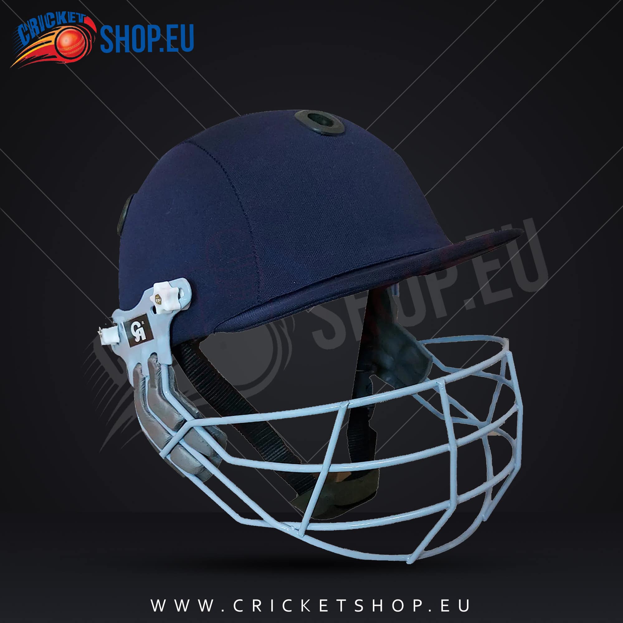 CA Plus 8000 Adjustable Cricket Helmet-Navy