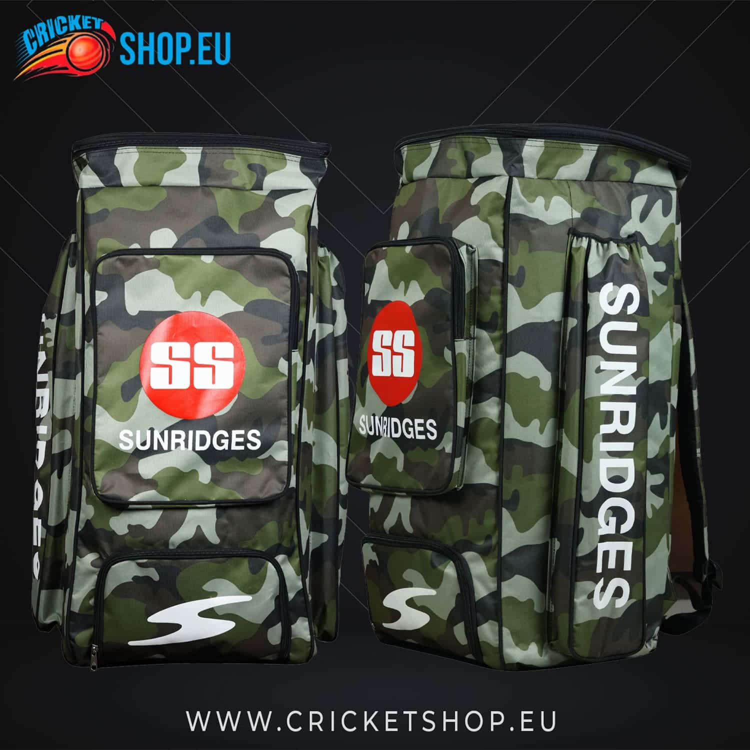 SS Camo Duffle Cricket Kit Bag Green