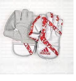 2023 Adidas Pellara 3.0 Wicket Keeping Gloves Red/Silver Adult
