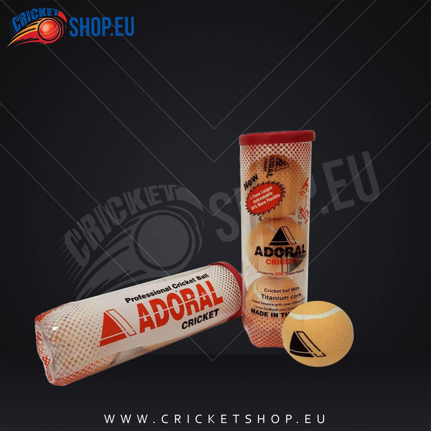 Adoral Shine Cricket Ball 3 Pack Ball