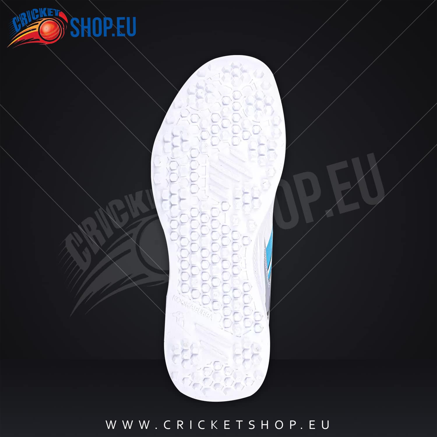 Kookaburra KC 1.0 Rubber Sole Cricket Shoes White/Mint