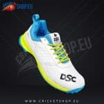 DSC Jaffa 22 Cricket Shoes White-Lemon Yellow