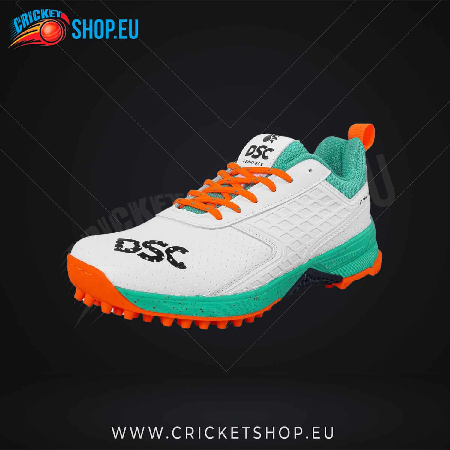 DSC Jaffa 22 Cricket Shoes Sea Green-Flouro Orange