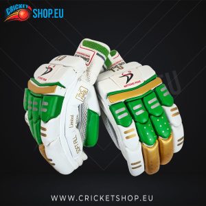 DS 1.0 Green/Gold Cricket Batting Gloves