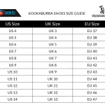 kookaburra size guide