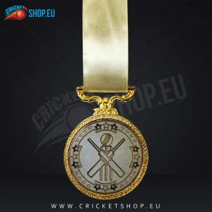 Gold Tri Star Cricket Medal
